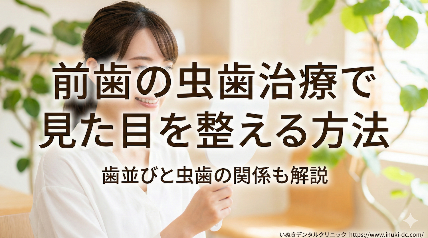 前歯の虫歯治療で見た目を整える方法｜歯並びと虫歯の関係も解説