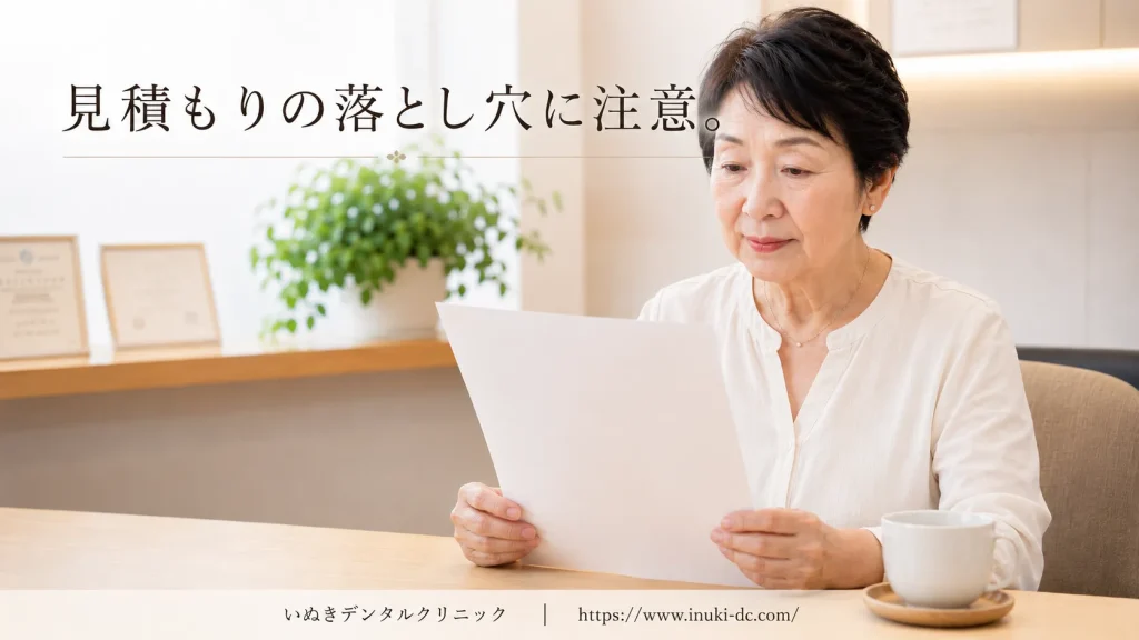 見積書で"含まれているもの/いないもの"を見抜く